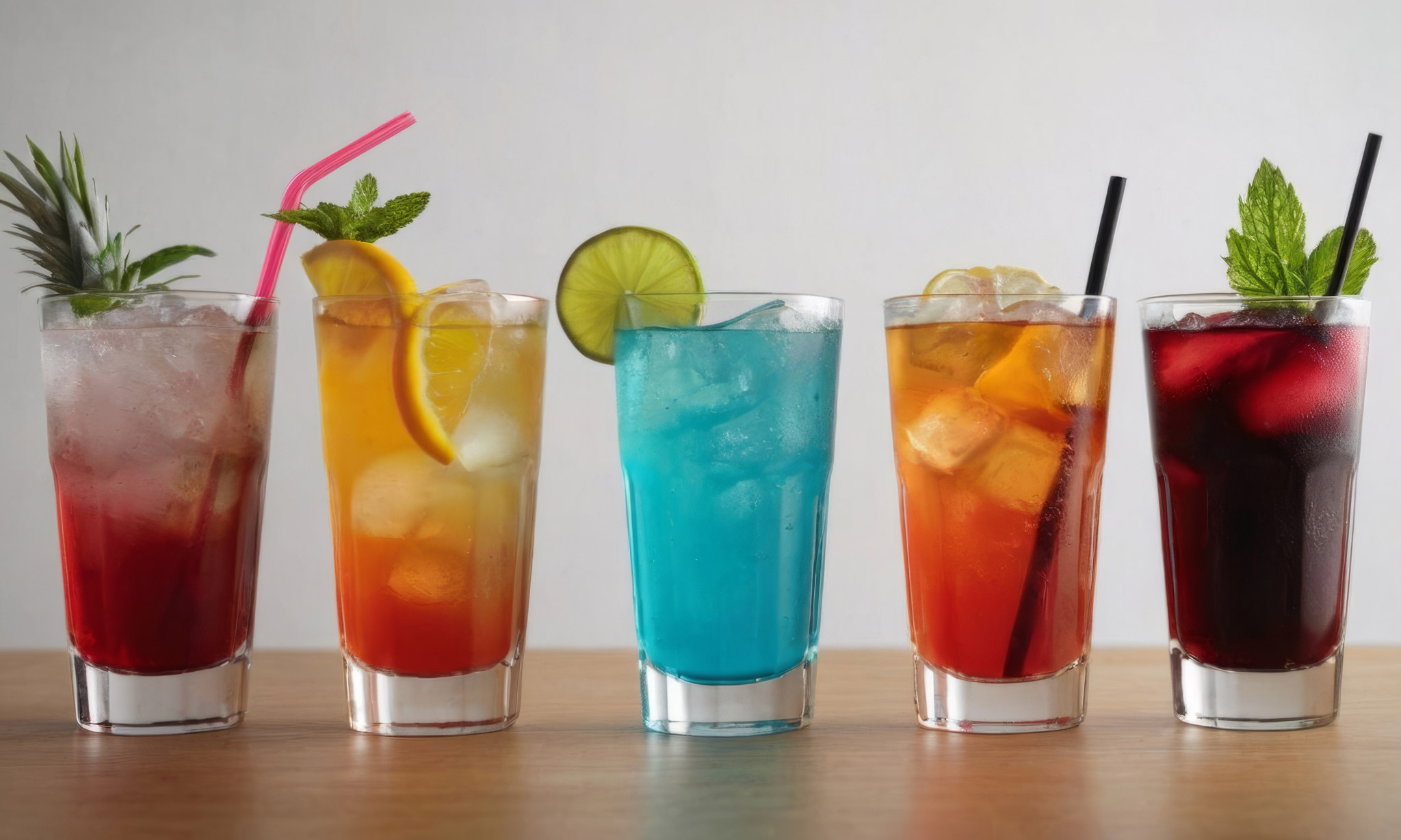 Variety of drinks including teas, refreshers and coffee